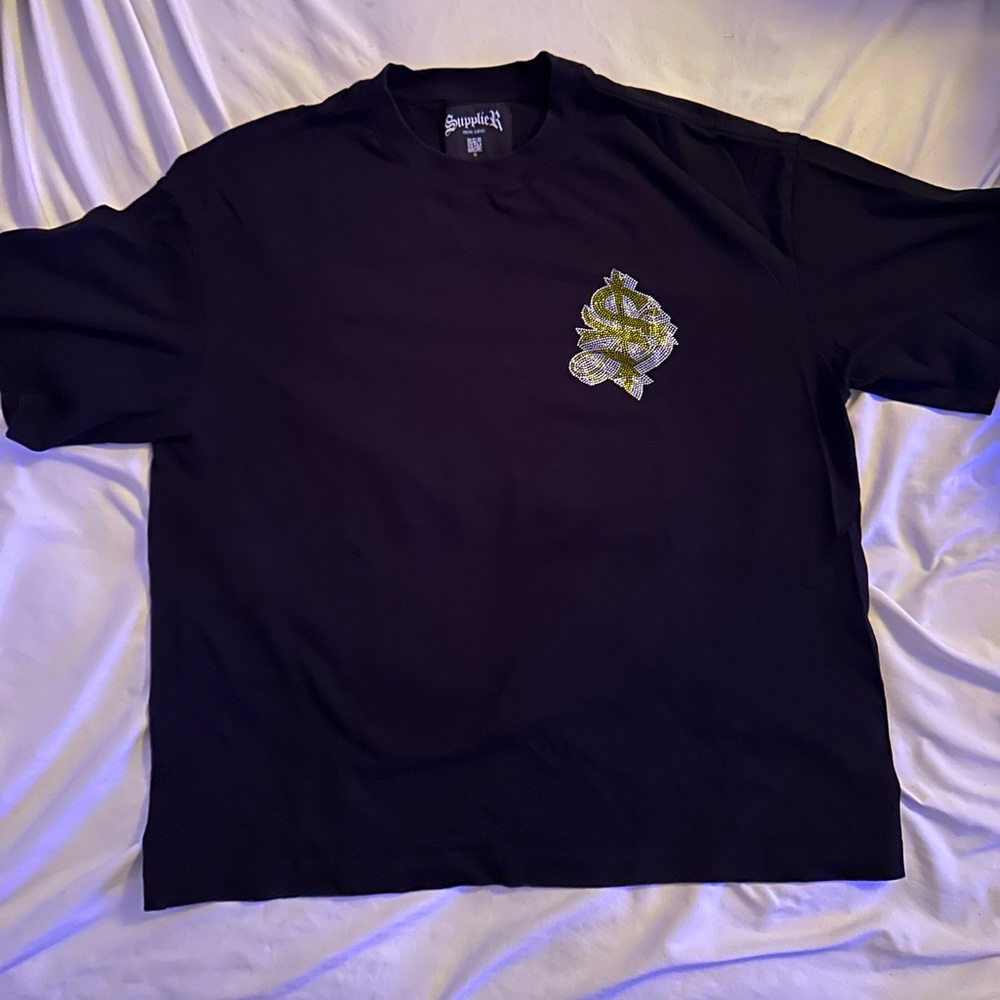 SUPPLIER ( Japanese brand) crystal  studded T-shirt